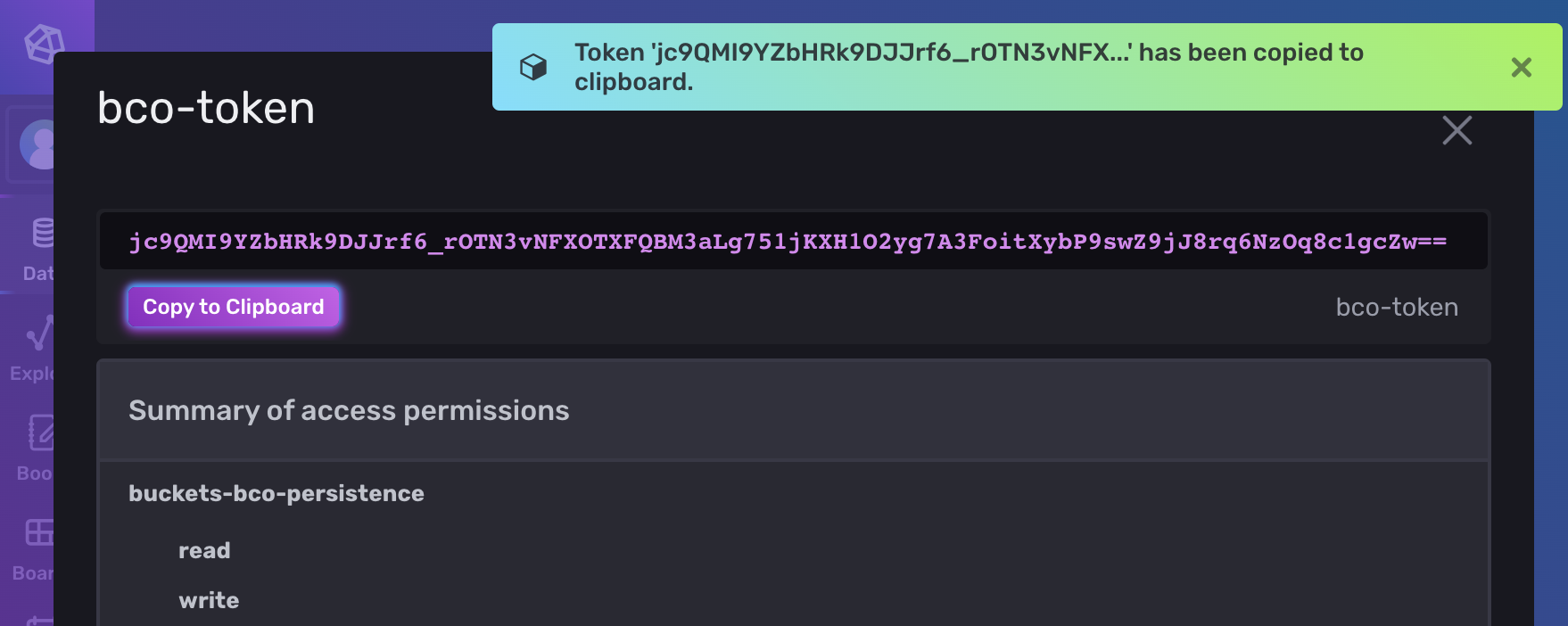 influxdb_copy_token