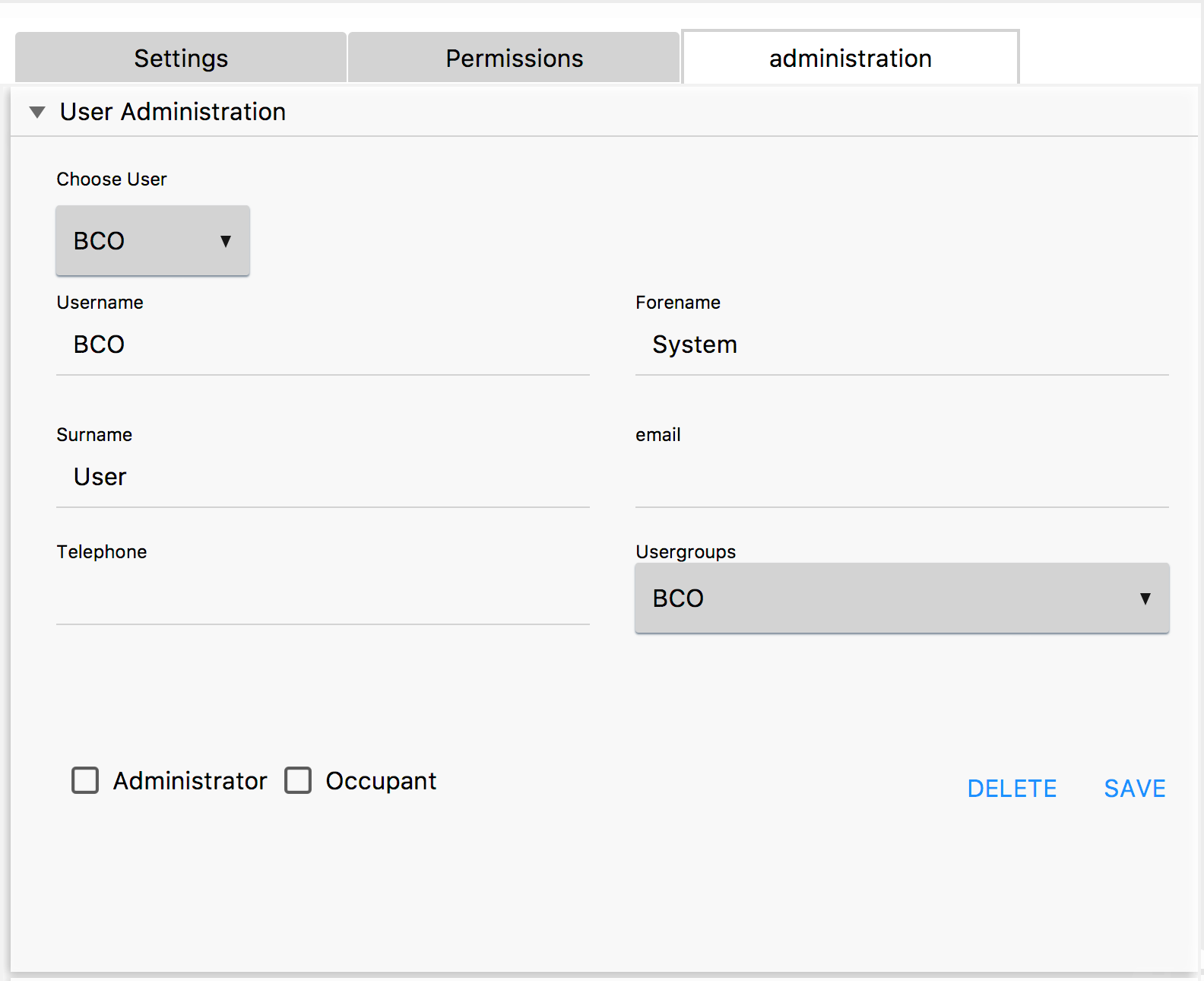 Change Existing User Interface